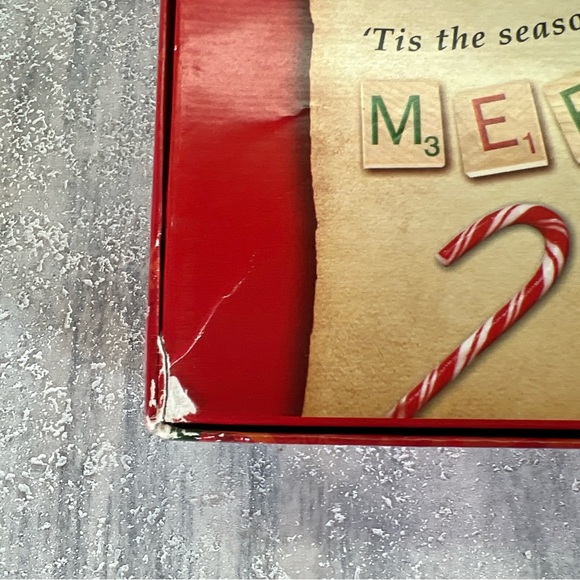 SCRABBLE Crossword Game Holiday Edition Christmas Fun Hasbro 2011 100% Complete - Picture 8 of 11
